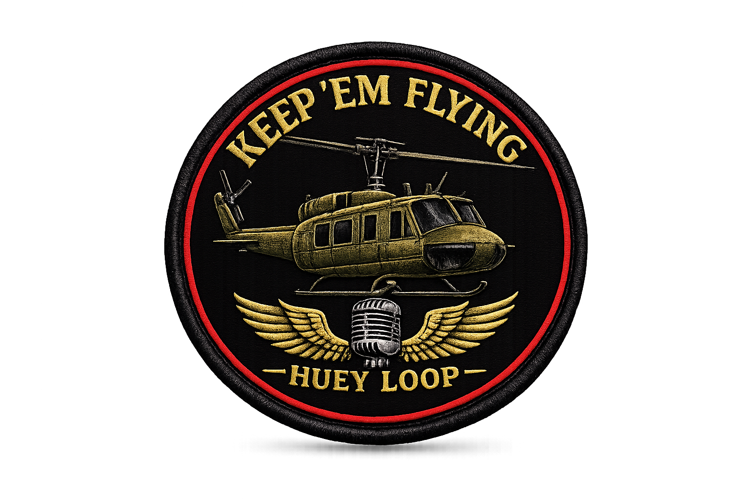 Keep Em Flying Huey Loop patch